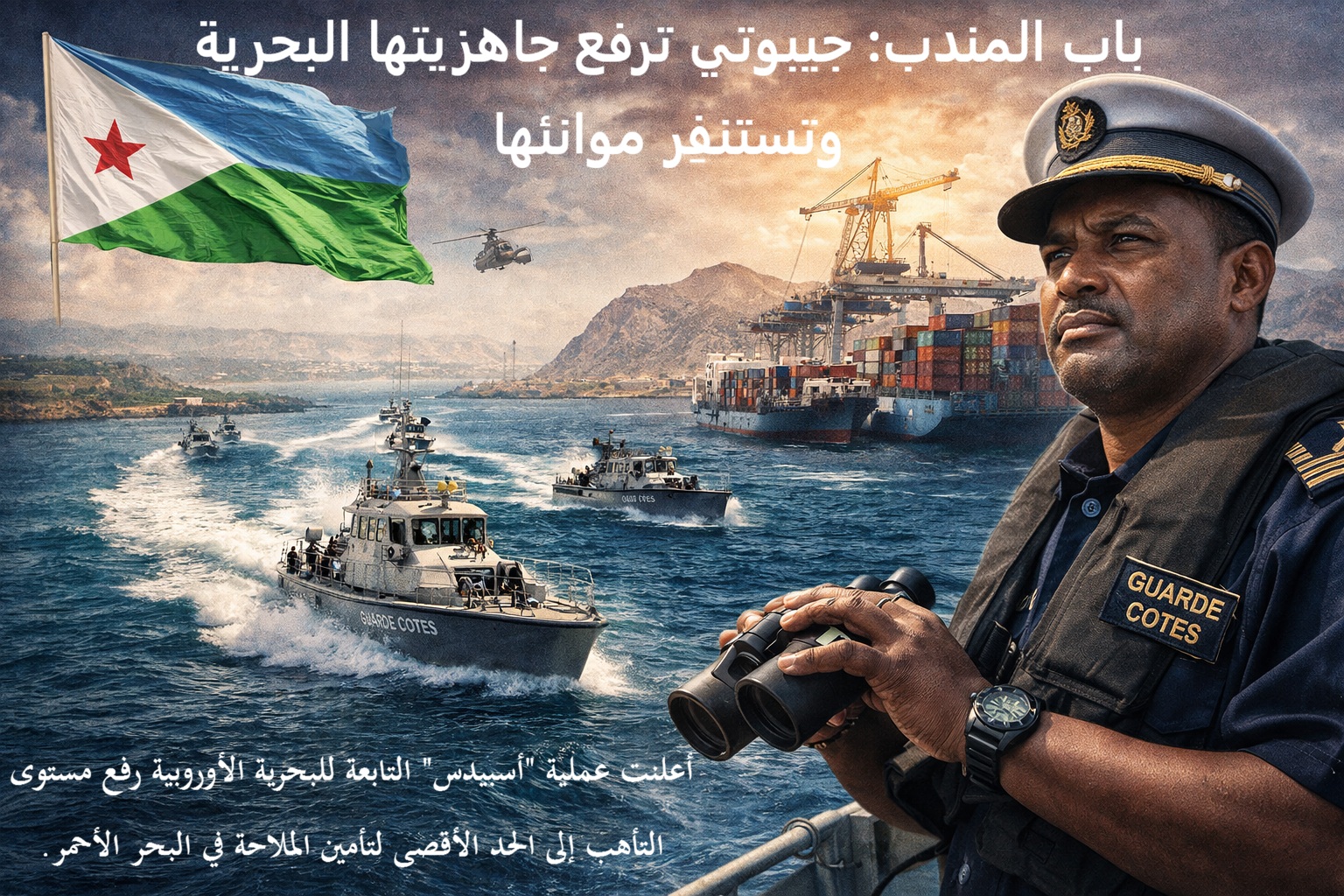 باب المندب: جيبوتي ترفع جاهزيتها البحرية وتستنفِر موانئها