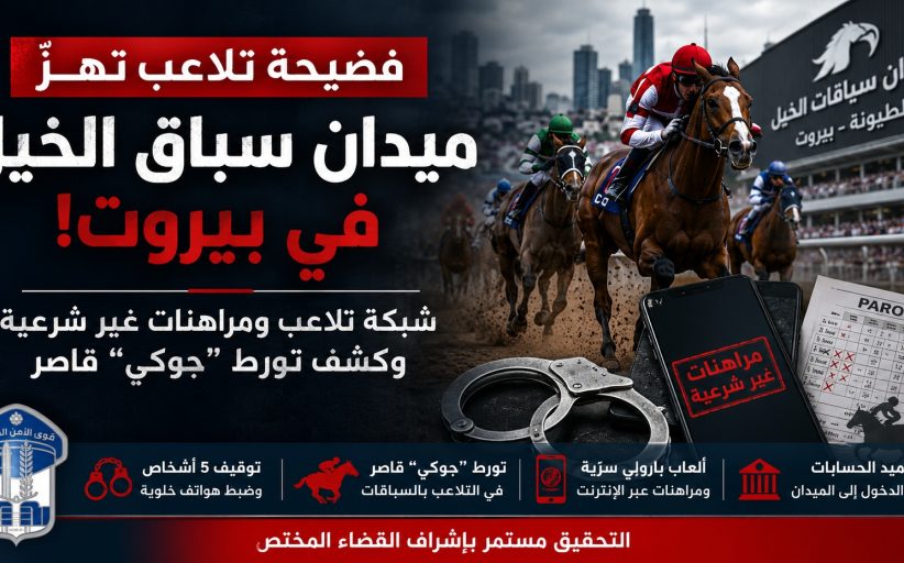فضيحة تلاعب تهزّ ميدان سباق الخيل في بيروت... وشبكة “بارولي” تحت قبضة الأمن