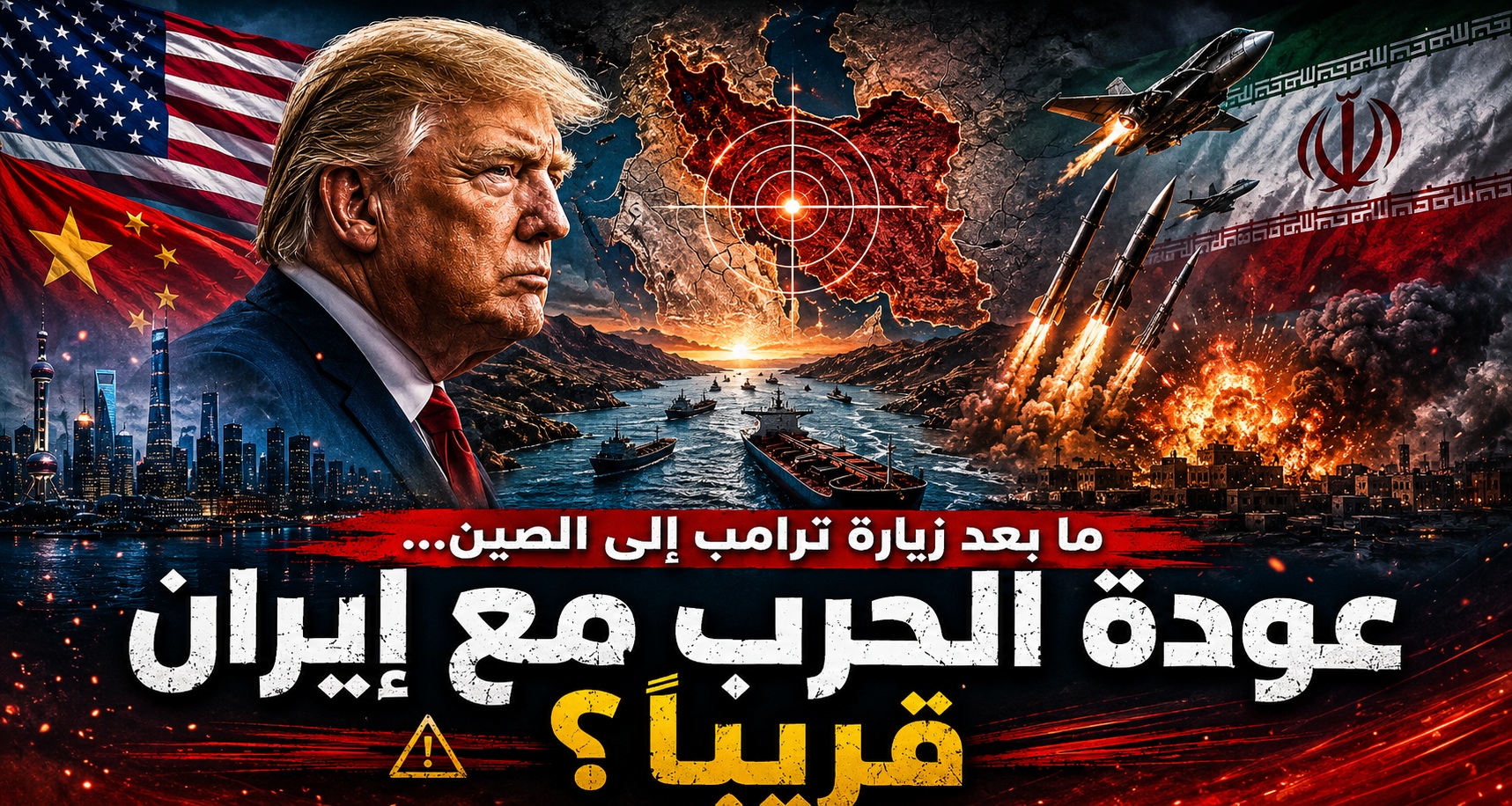 ما بعد زيارة ترامب إلى الصين... هل تدقّ طبول الحرب الكبرى مع إيران؟