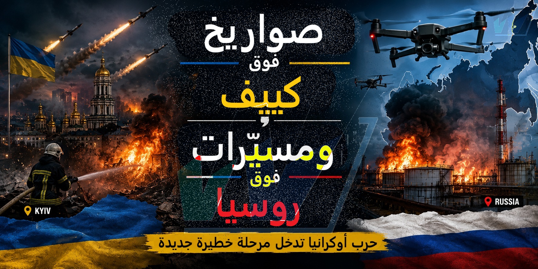 صواريخ فوق كييف... ومسيّرات فوق روسيا: حرب أوكرانيا تدخل مرحلة خطيرة جديدة